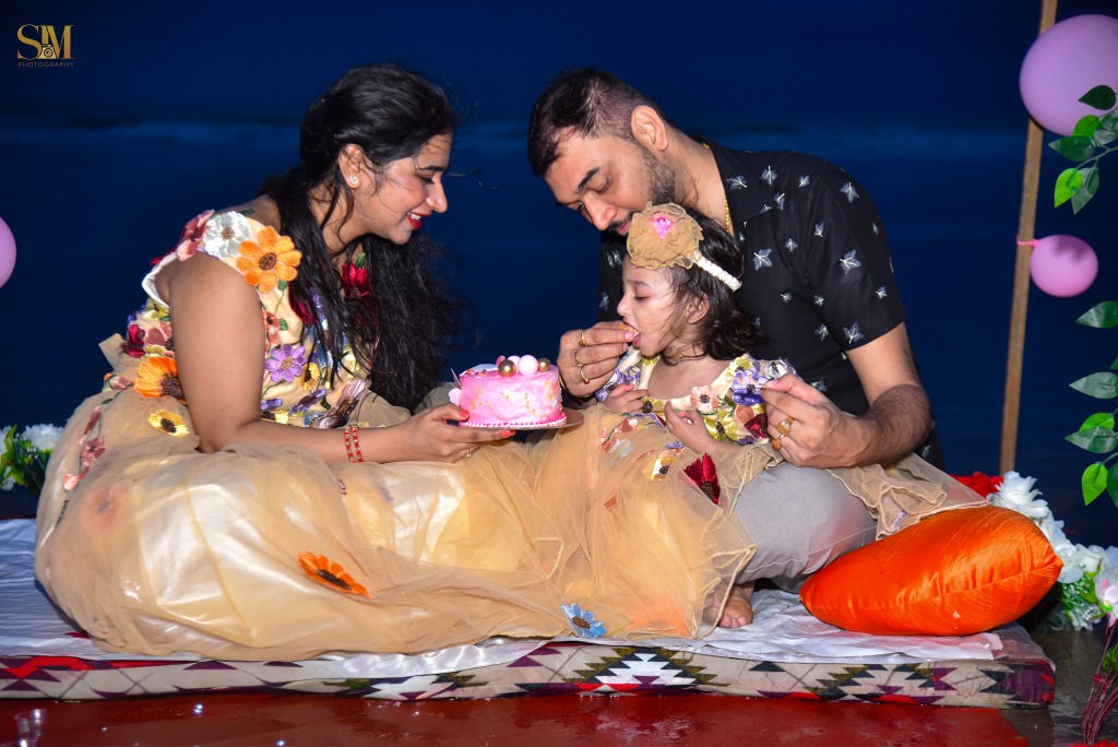 Midnight Beach Cake Cutting Mandarmani