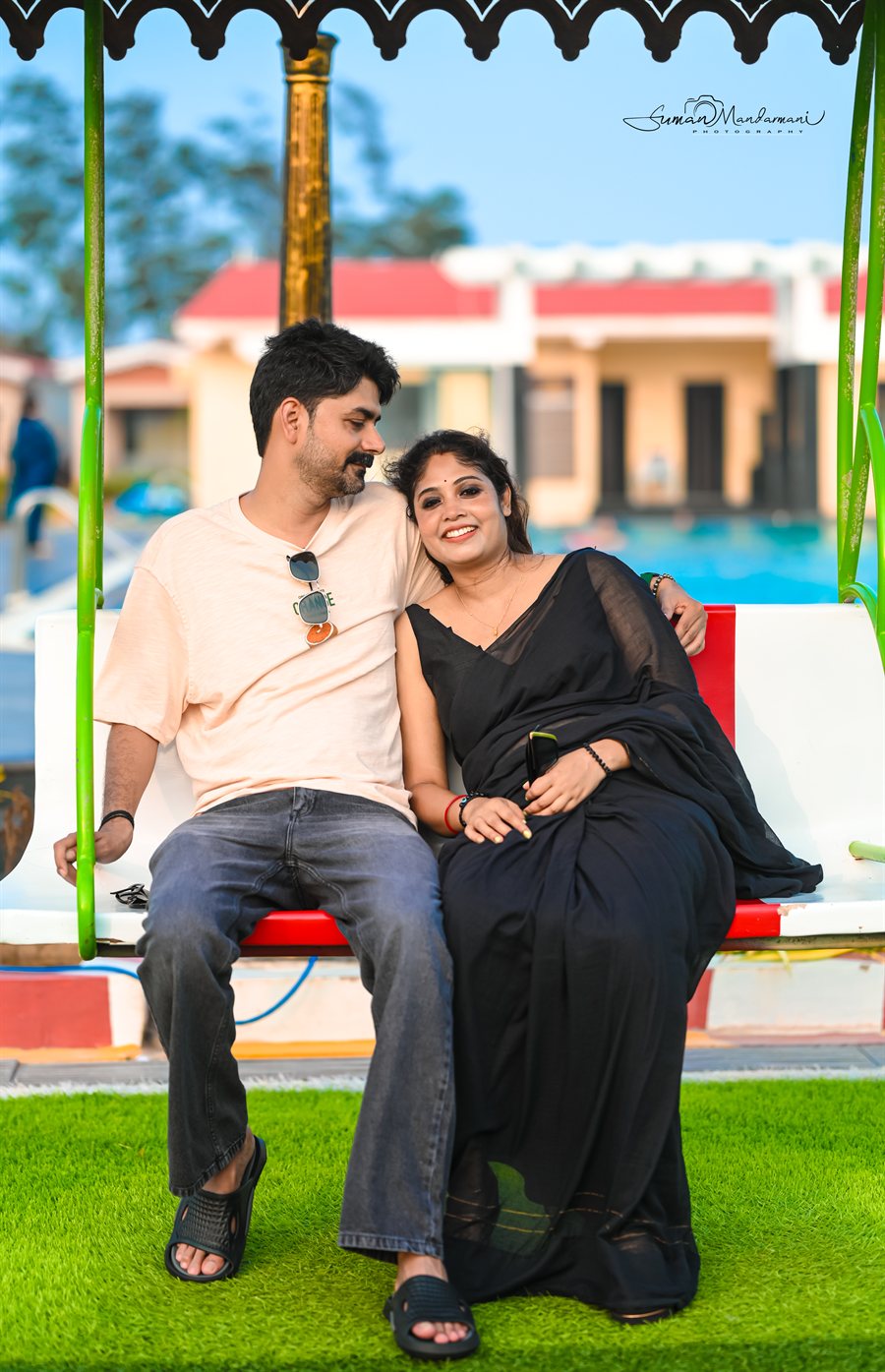 Resort Garden Swing Couple Shoot Mandarmani