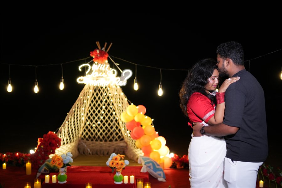 Beach Proposal Decoration Mandarmani